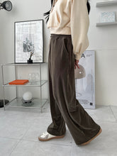 將圖片載入圖庫檢視器 滑滑加厚燈芯絨休閒褲
