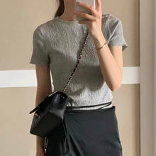 將圖片載入圖庫檢視器 波浪紋基本Tee
