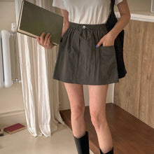 將圖片載入圖庫檢視器 超正索帶橡筋腰裙褲
