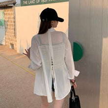 將圖片載入圖庫檢視器 後綁帶薄襯衫
