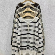 將圖片載入圖庫檢視器 氣質簡約間條上衣
