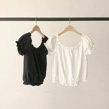 將圖片載入圖庫檢視器 一字領木耳上衣
