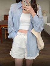 將圖片載入圖庫檢視器 後綁帶薄襯衫
