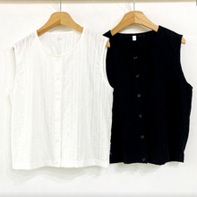 將圖片載入圖庫檢視器 暗紋無袖襯衫
