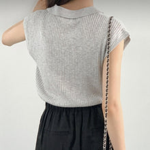 將圖片載入圖庫檢視器 知性美小V領直紋上衣
