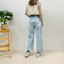 將圖片載入圖庫檢視器 涼感橡筋腰直筒牛仔褲
