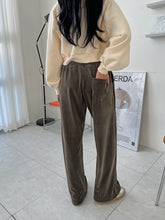 將圖片載入圖庫檢視器 滑滑加厚燈芯絨休閒褲
