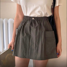 將圖片載入圖庫檢視器 超正索帶橡筋腰裙褲

