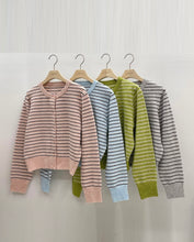 將圖片載入圖庫檢視器 小清新間條開衫
