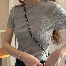 將圖片載入圖庫檢視器 波浪紋基本Tee
