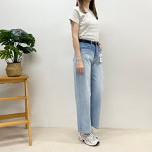 將圖片載入圖庫檢視器 涼感橡筋腰直筒牛仔褲
