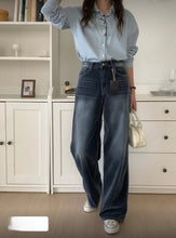 將圖片載入圖庫檢視器 超靚絲絨深藍牛仔褲
