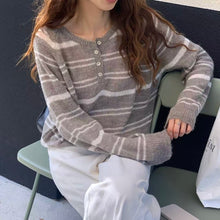 將圖片載入圖庫檢視器 氣質簡約間條上衣
