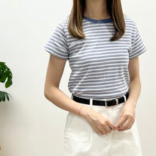 將圖片載入圖庫檢視器 純棉靚間條Tee
