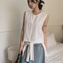 將圖片載入圖庫檢視器 暗紋無袖襯衫
