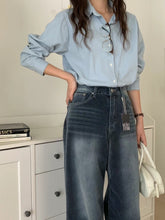 將圖片載入圖庫檢視器 超靚絲絨深藍牛仔褲
