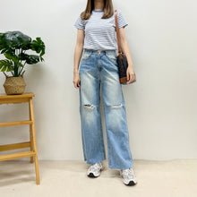 將圖片載入圖庫檢視器 純棉靚間條Tee
