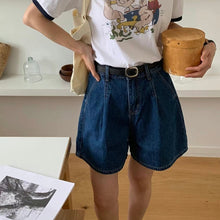 將圖片載入圖庫檢視器 寬鬆牛仔短褲(s size)
