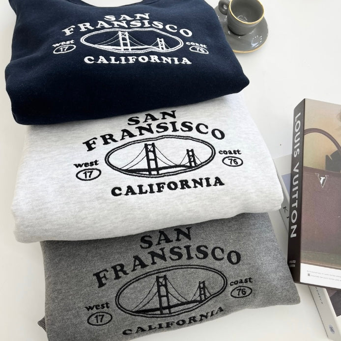 刺繡San Fransisco Hoodie